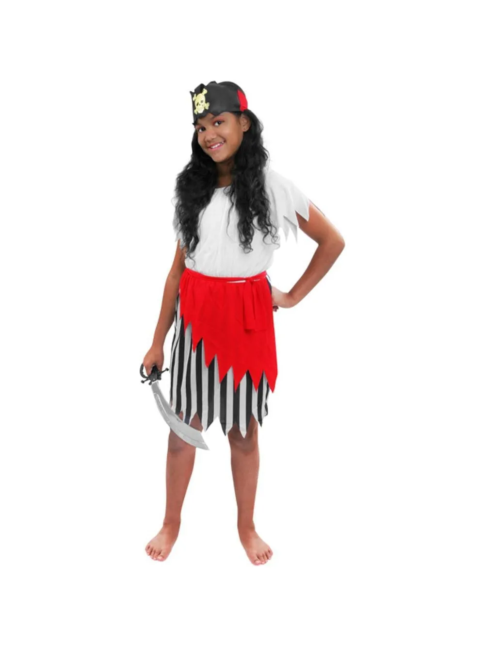 Child Carribean Girl Pirate Costume