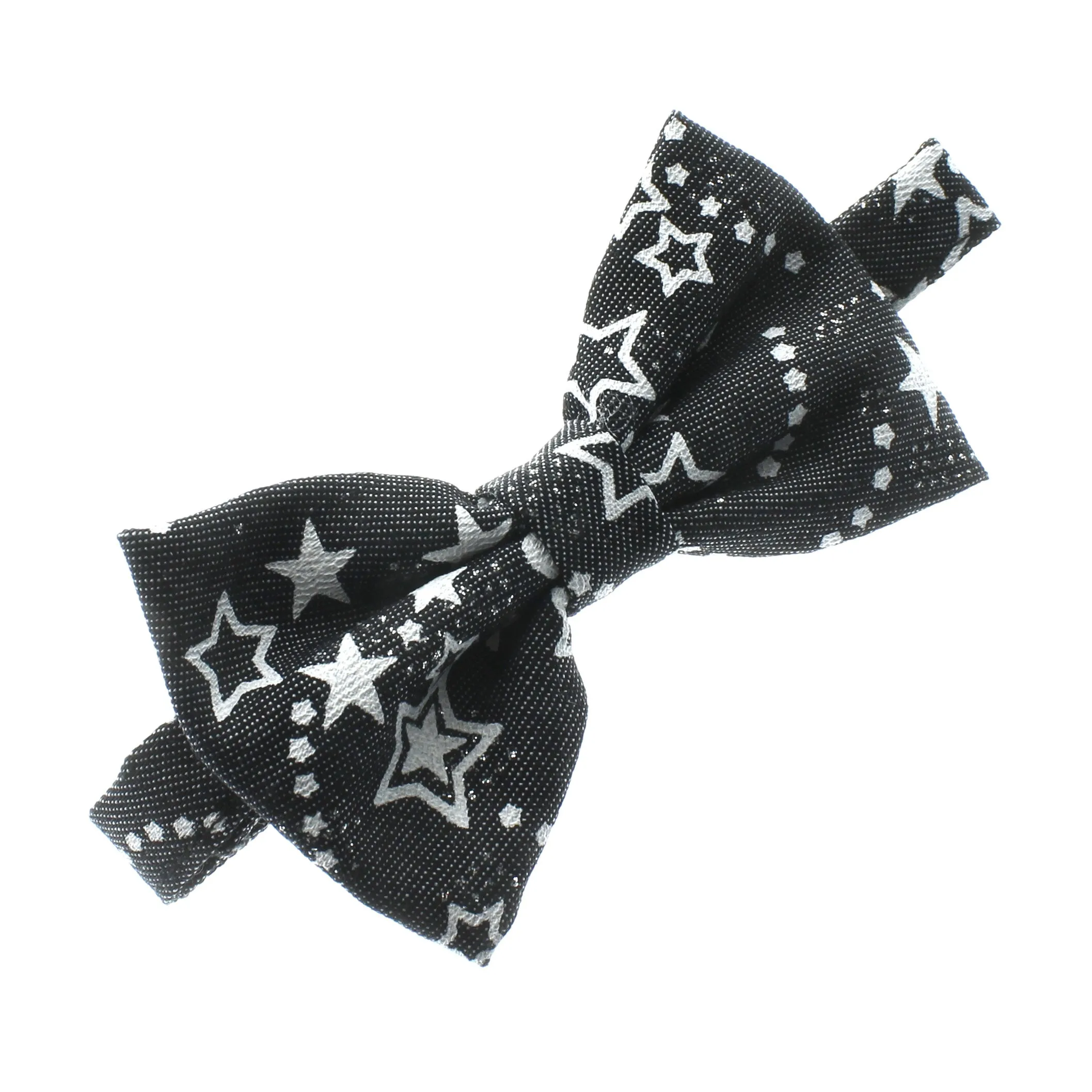 Child Printed Denim Adjustable Pre-Tied Bow Tie