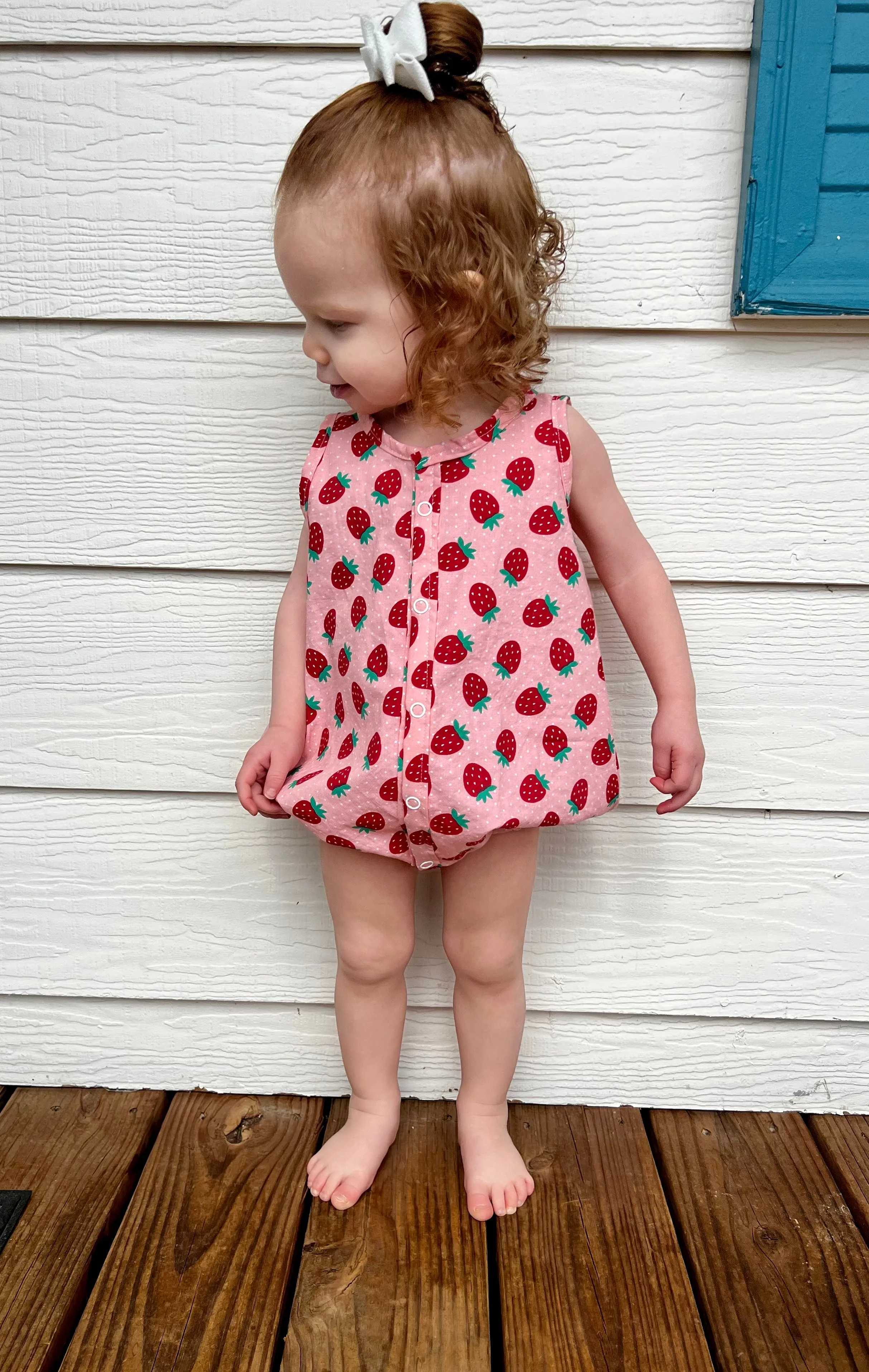 Child Sunlit Top and Shorts Set and Romper Digital Sewing Pattern Sizes NB-8Y