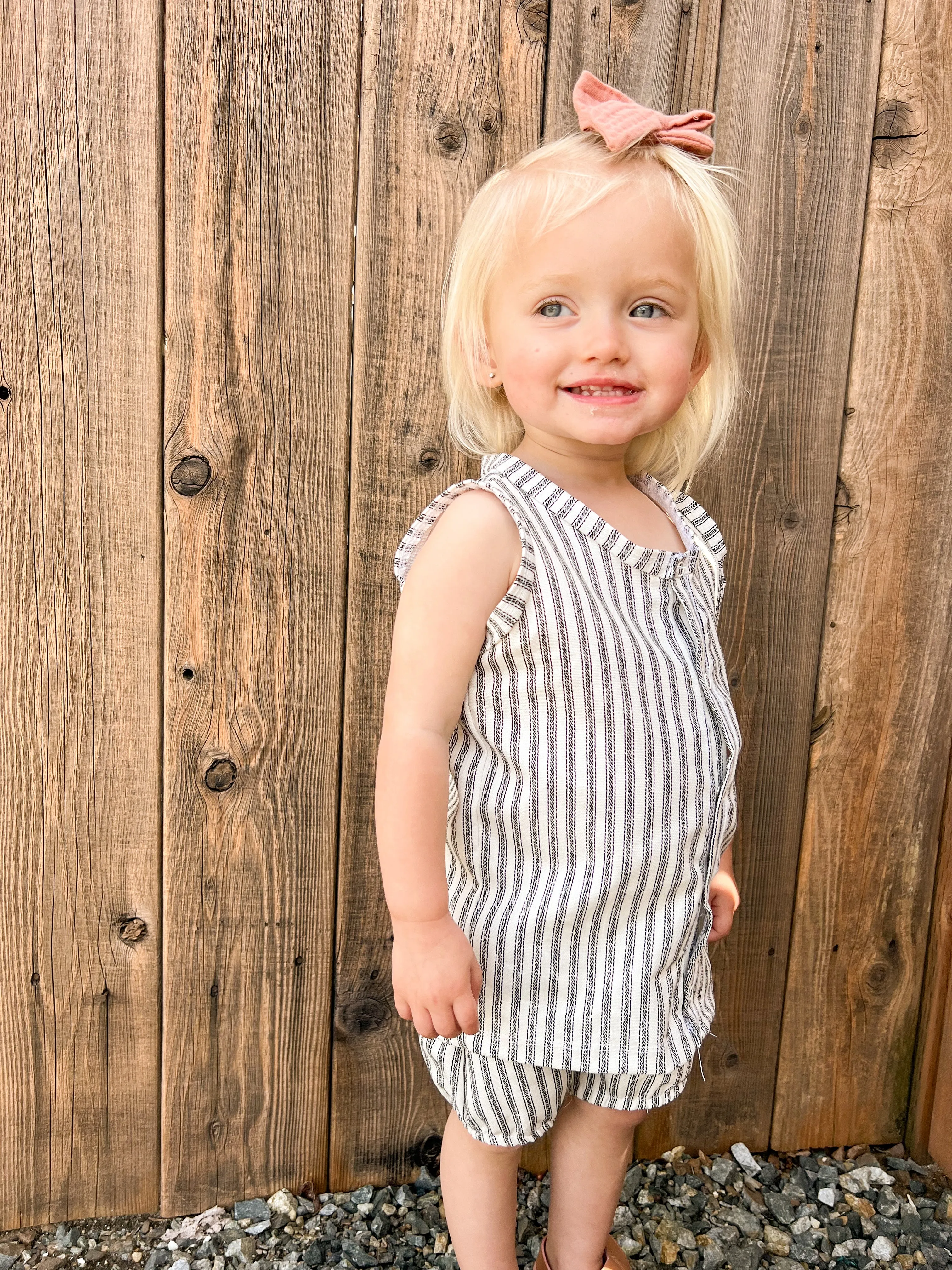 Child Sunlit Top and Shorts Set and Romper Digital Sewing Pattern Sizes NB-8Y