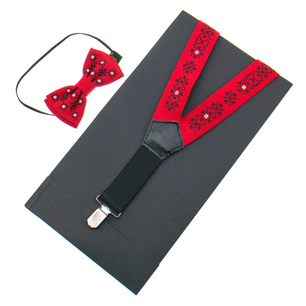 Child Suspenders- Red