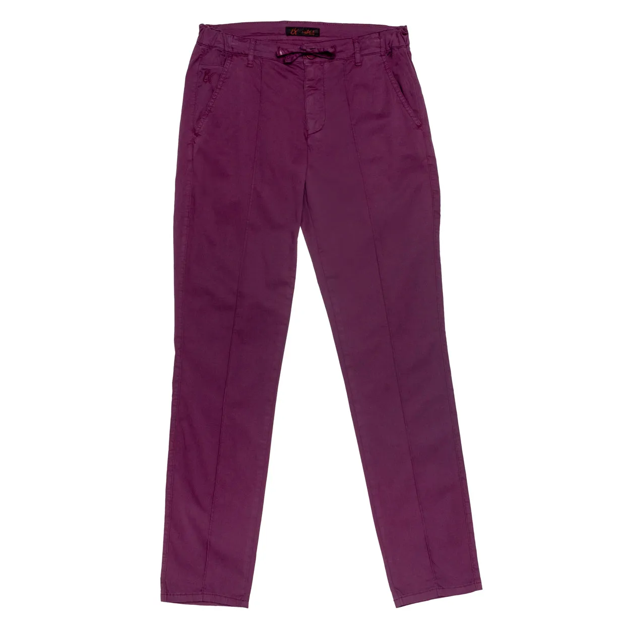 Chino Pants w/ Drawstring Waist - Vintage Syrah