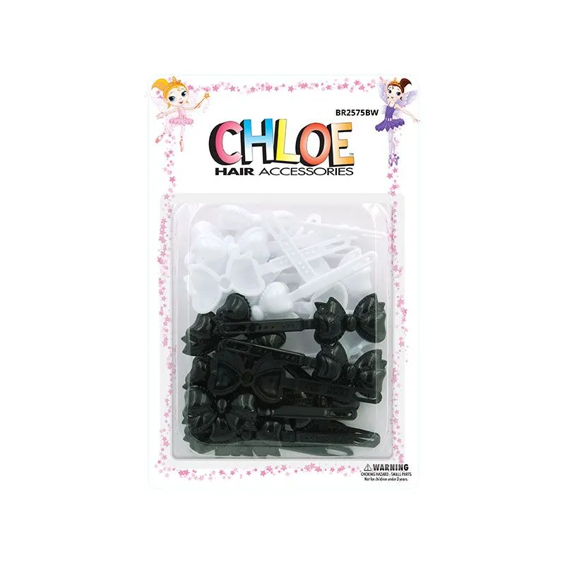 CHLOE BARRETTES RIBBON  24PCS