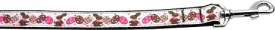 Chocolate Bunnies Nylon Dog Leash 5-8 Inch Wide 4ft Long