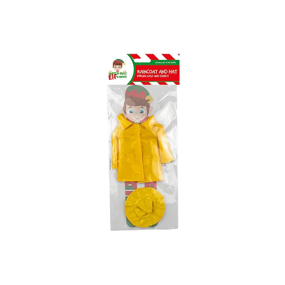 Christmas Elf Yellow Raincoat & Hat