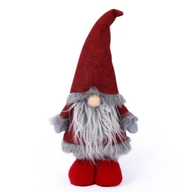 Christmas Faceless Doll Standing Dwarf Santa Doll Red Hat Rudolf Christmas Decorations