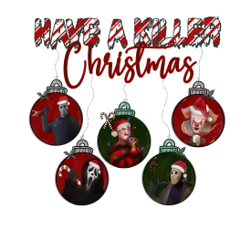 CHRISTMAS UGLY SWEATERS White T-Shirt (killer christmas)