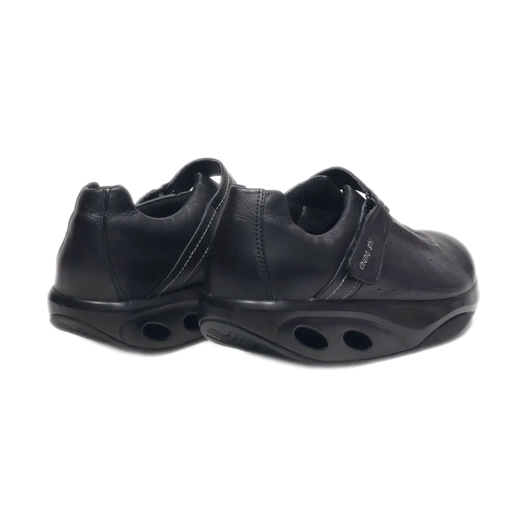 Chung Shi Casual Shoes Leather Black Colour For Men