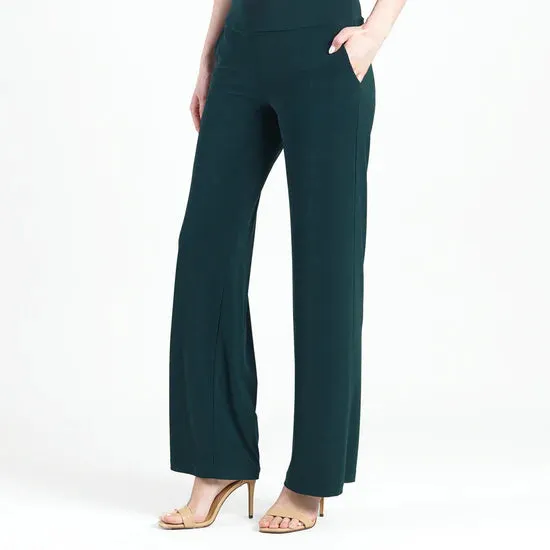 CLARA SUN WOO- Wide Leg Pocket Pant - Hunter Green