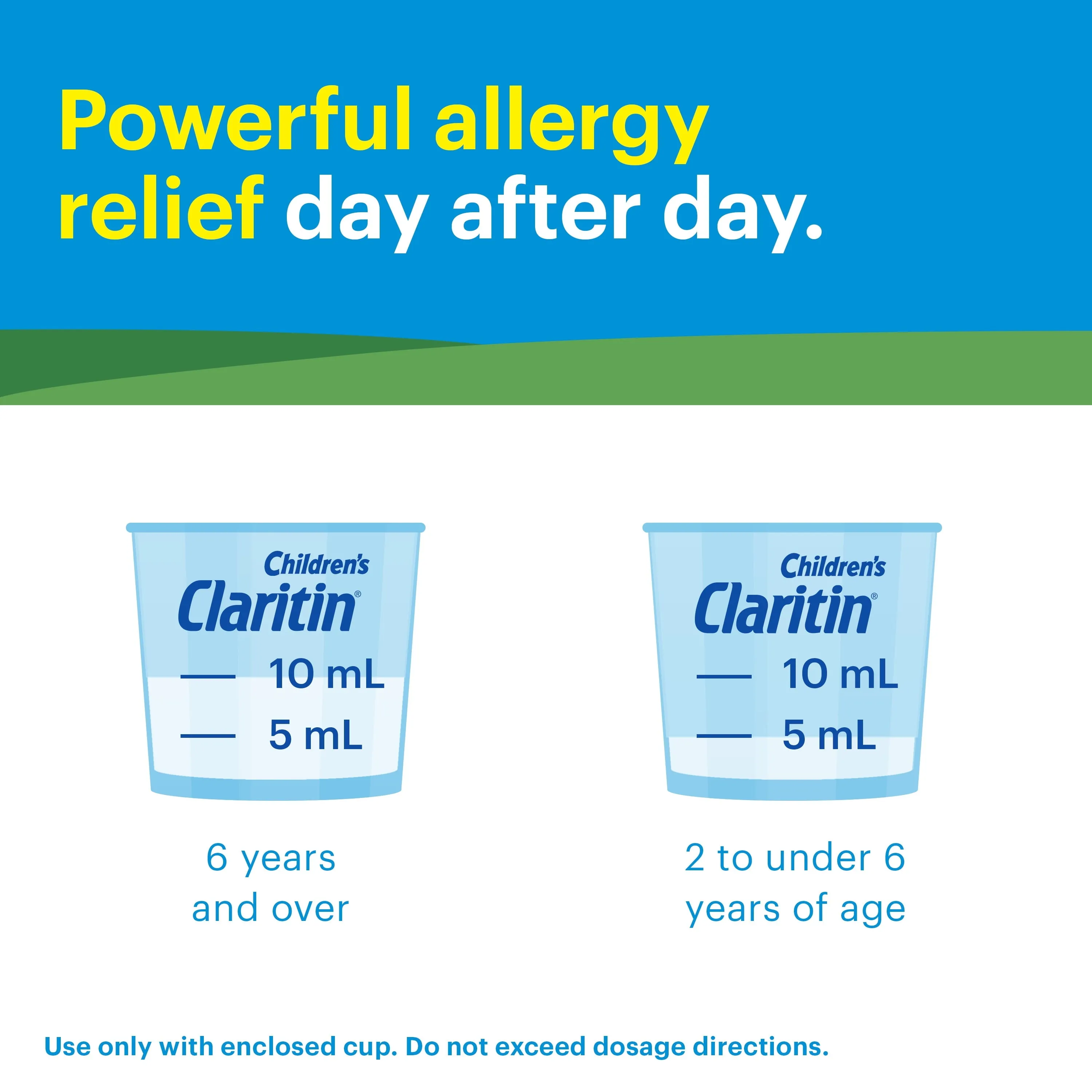 Claritin Non-Drowsy Allergy Medicine for Kids, Loratadine Antihistamine Grape Syrup, 8 fl oz