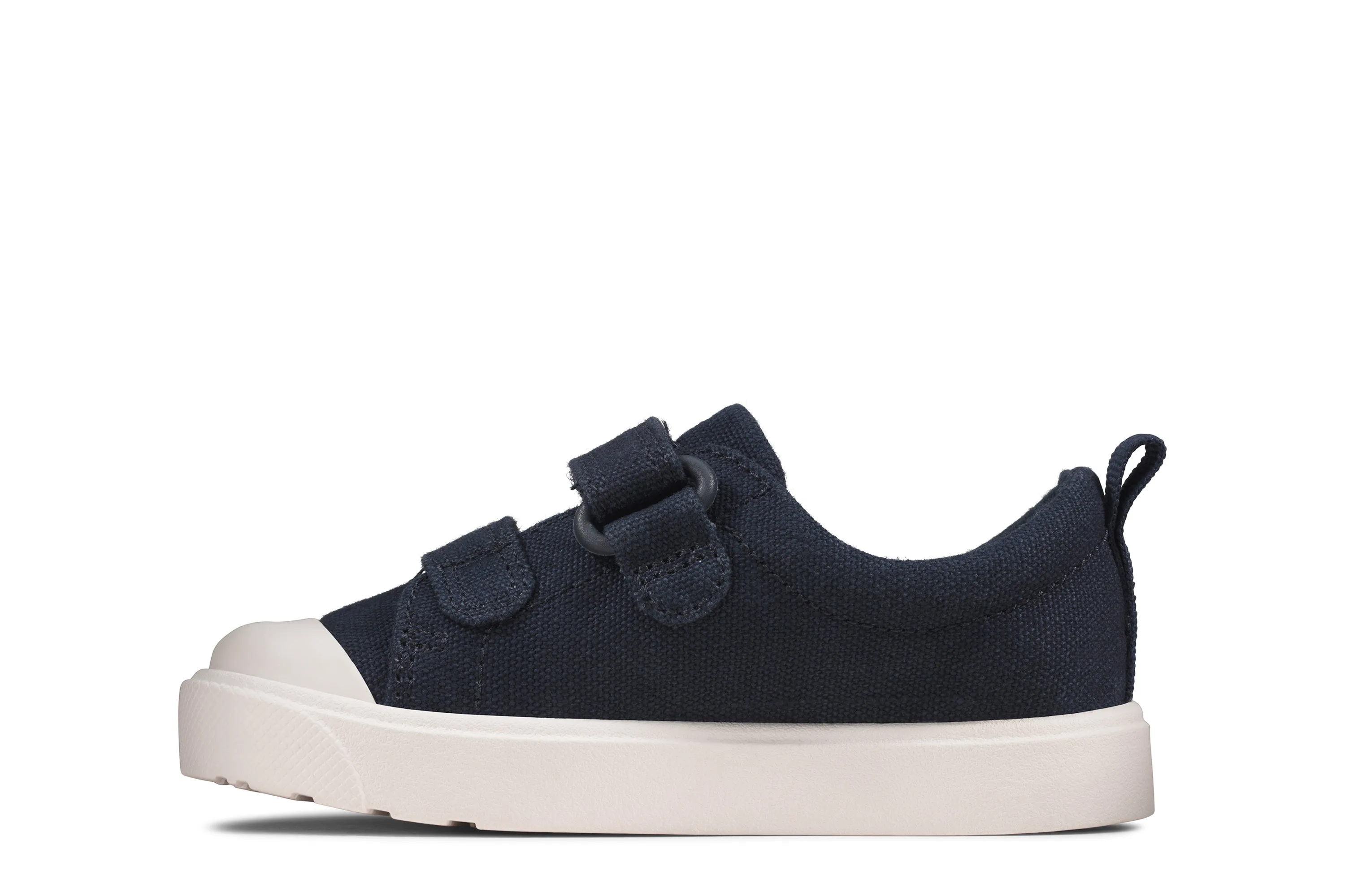 Clarks City Bright Boys Navy Canvas Shoe