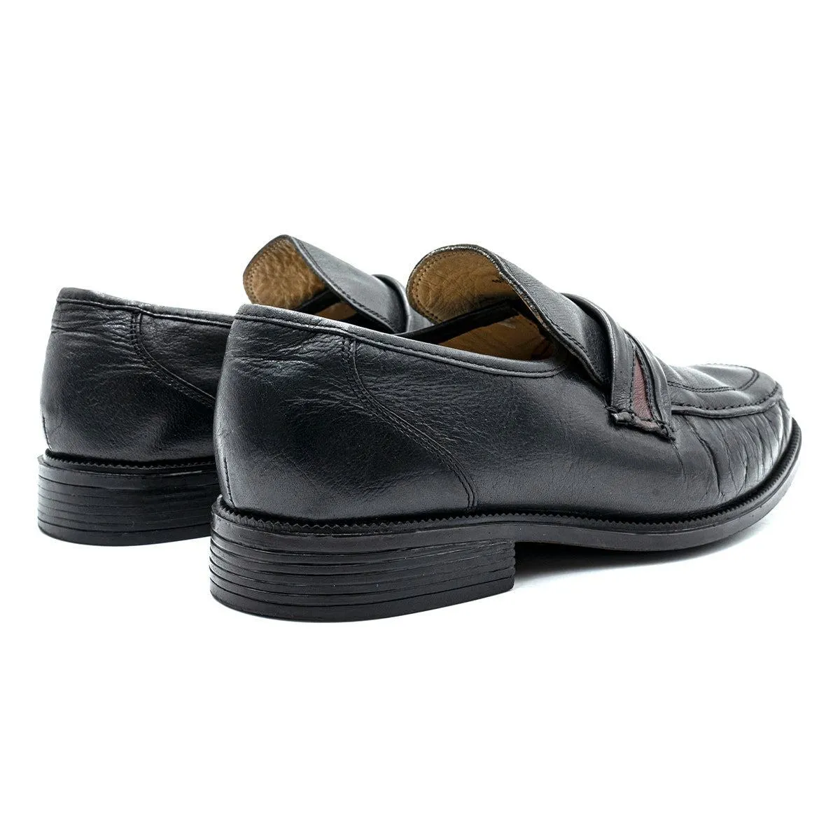 Clarks Formal Slip Ons Leather Black Colour For Men