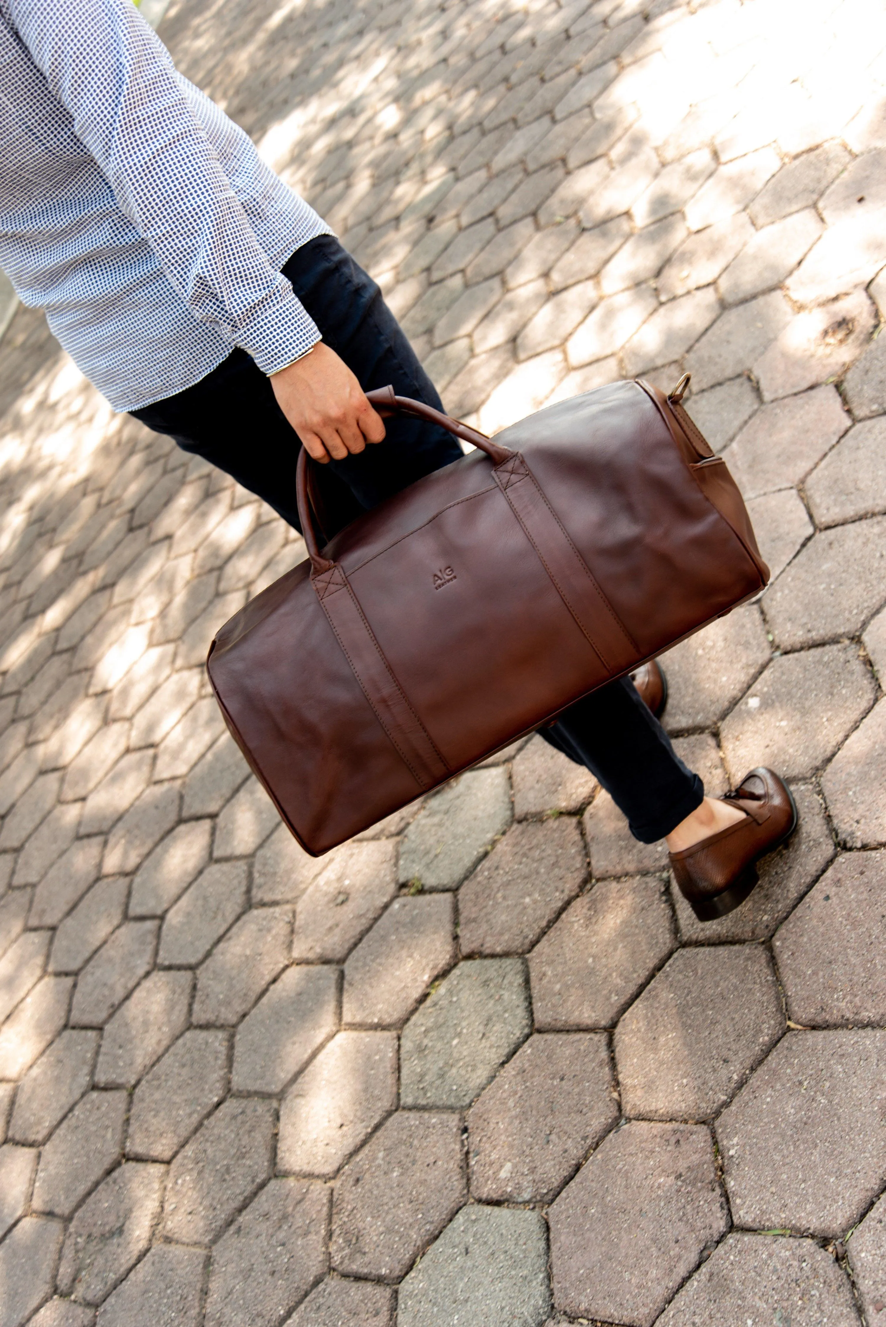 Classic Duffel in Dark Wine Leather 45% off - FINAL SALE NO EXCHANGE