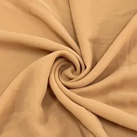 Classic Dusky Orange Solid Georgette Fabric