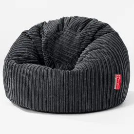 Classic Kids Bean Bag Chair 1-5 yr - Cord Black