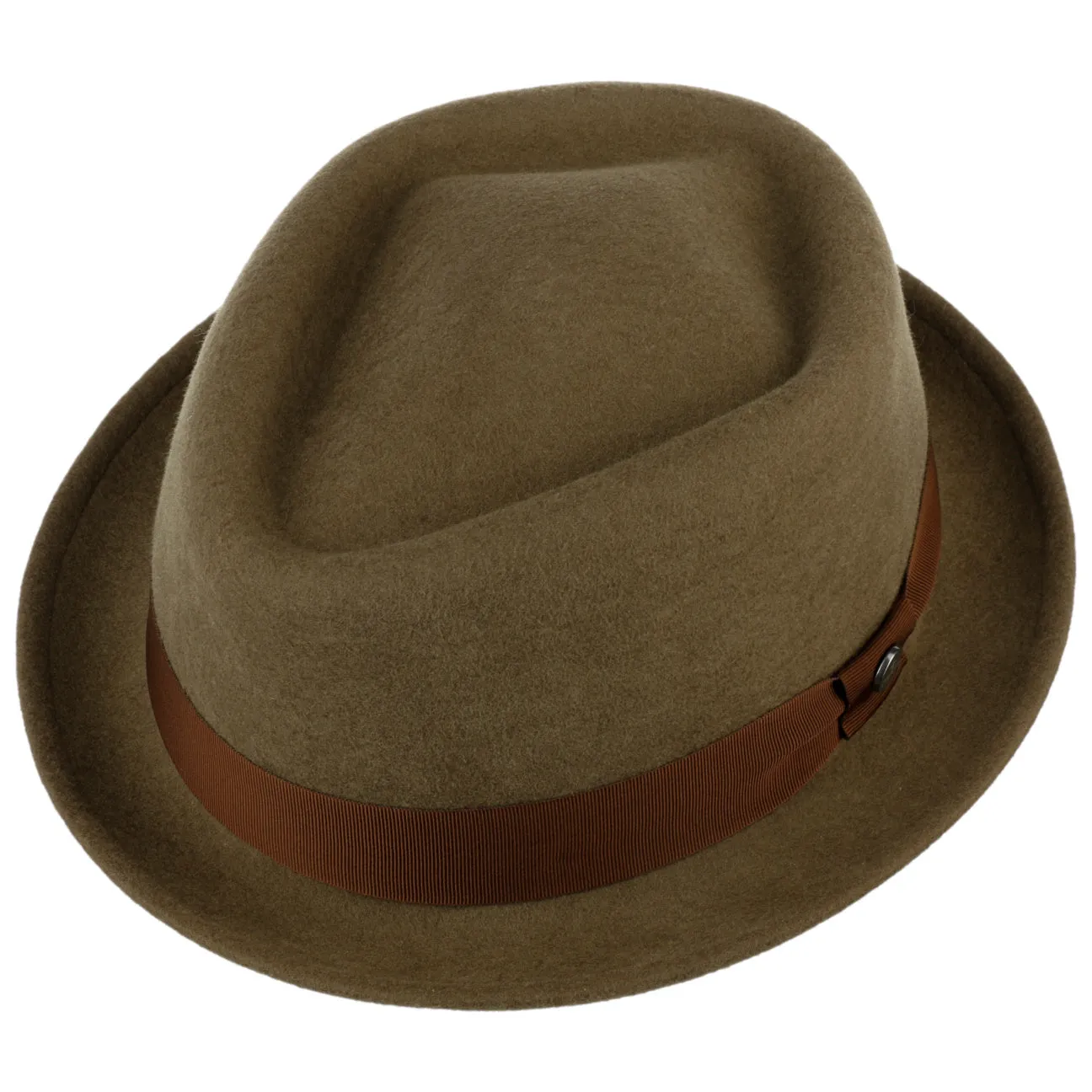 Classic Pork Pie Wool Felt Fedora Hat