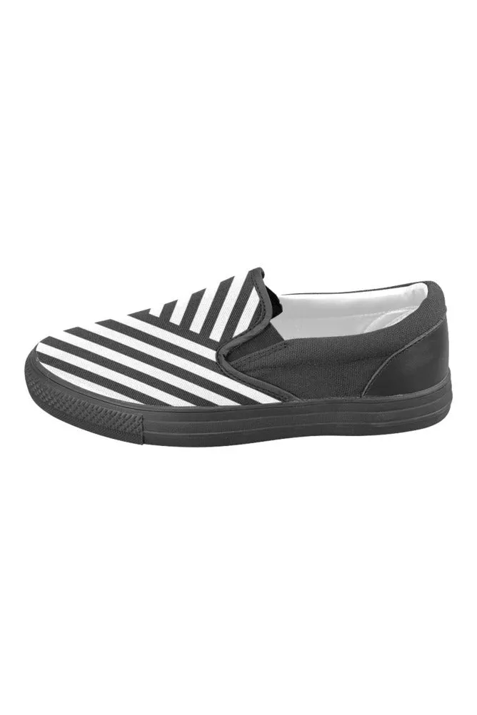 Classic Stripes Men's Slip-on Canvas Shoes