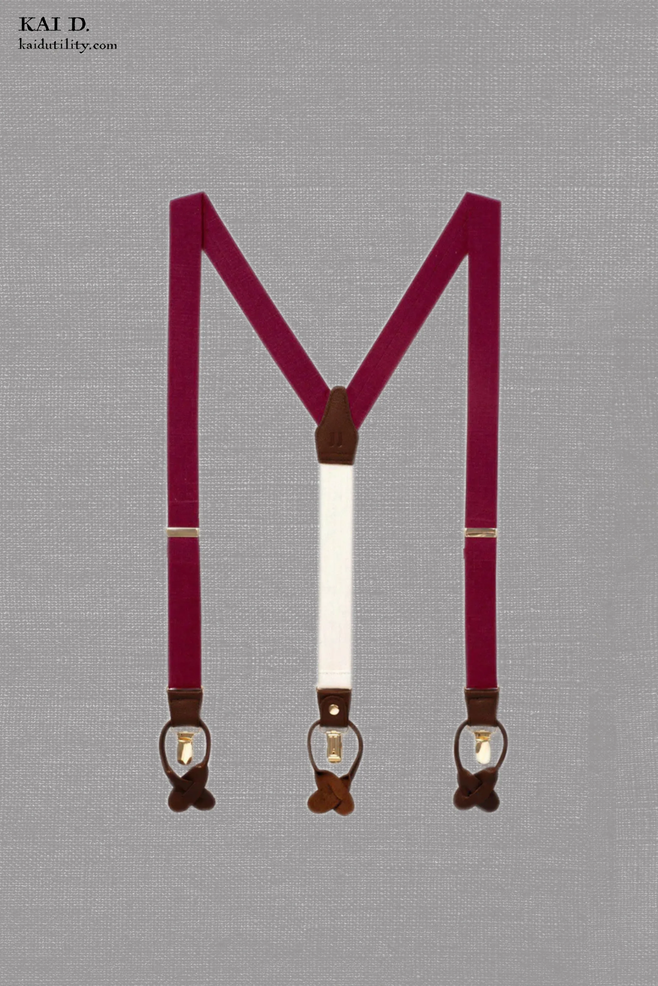 Classic Suspenders - Burgundy