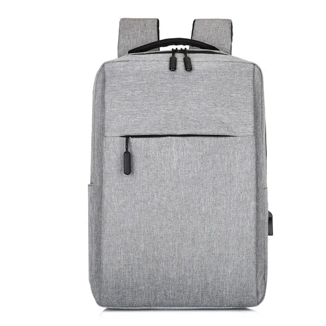 Classic USB Charging School Backpack