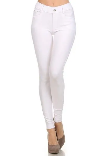 Classic White Stretch Jeggings