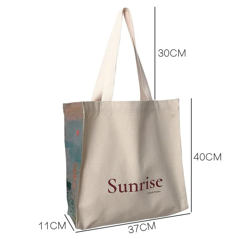 Claude monet Aesthetic tote bags