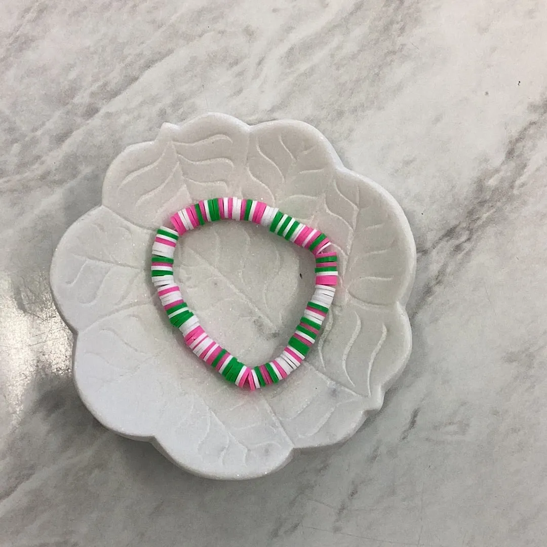 Clay Bead Bracelets - Watermelon Crush