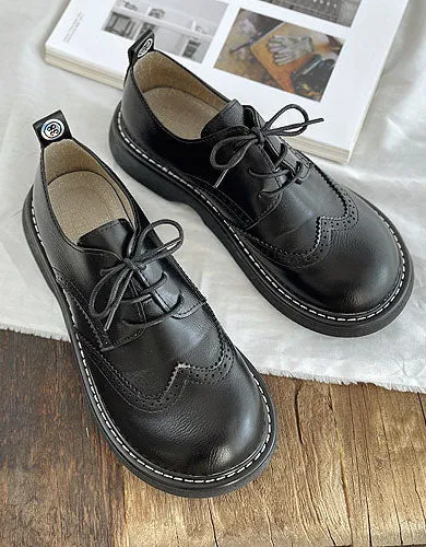 [Clearance] Wide Toe Box Brogue Style Oxford Shoes (39)