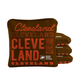 Cleveland Football Vintage Gameday Synergy Pro Cornhole Bags