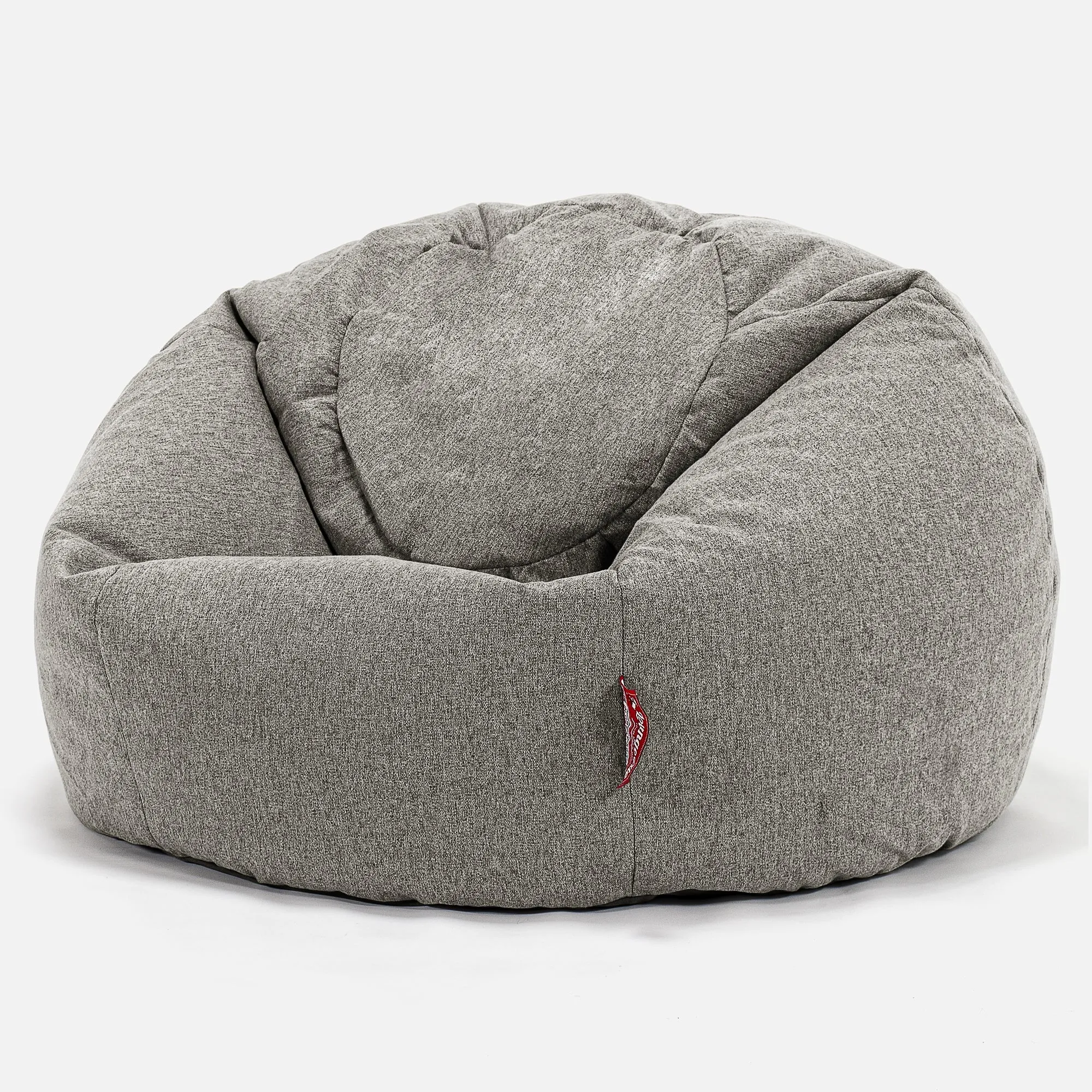 CloudSac Kids Memory Foam Giant Children's Bean Bag 2-12 yr - Interalli Wool Silver