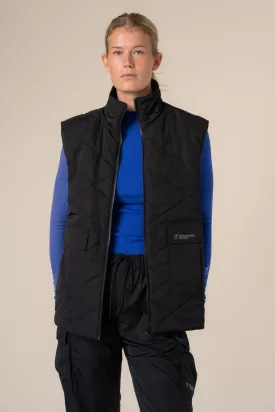 Coast Recycled Quilted Vest Black