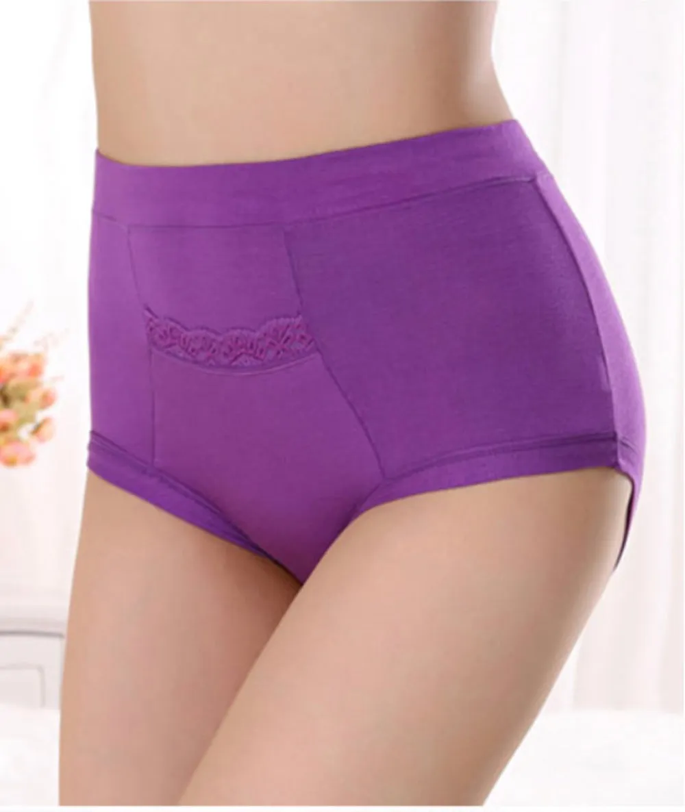 CODE RED Period Panties with Pocket- Purple- XL