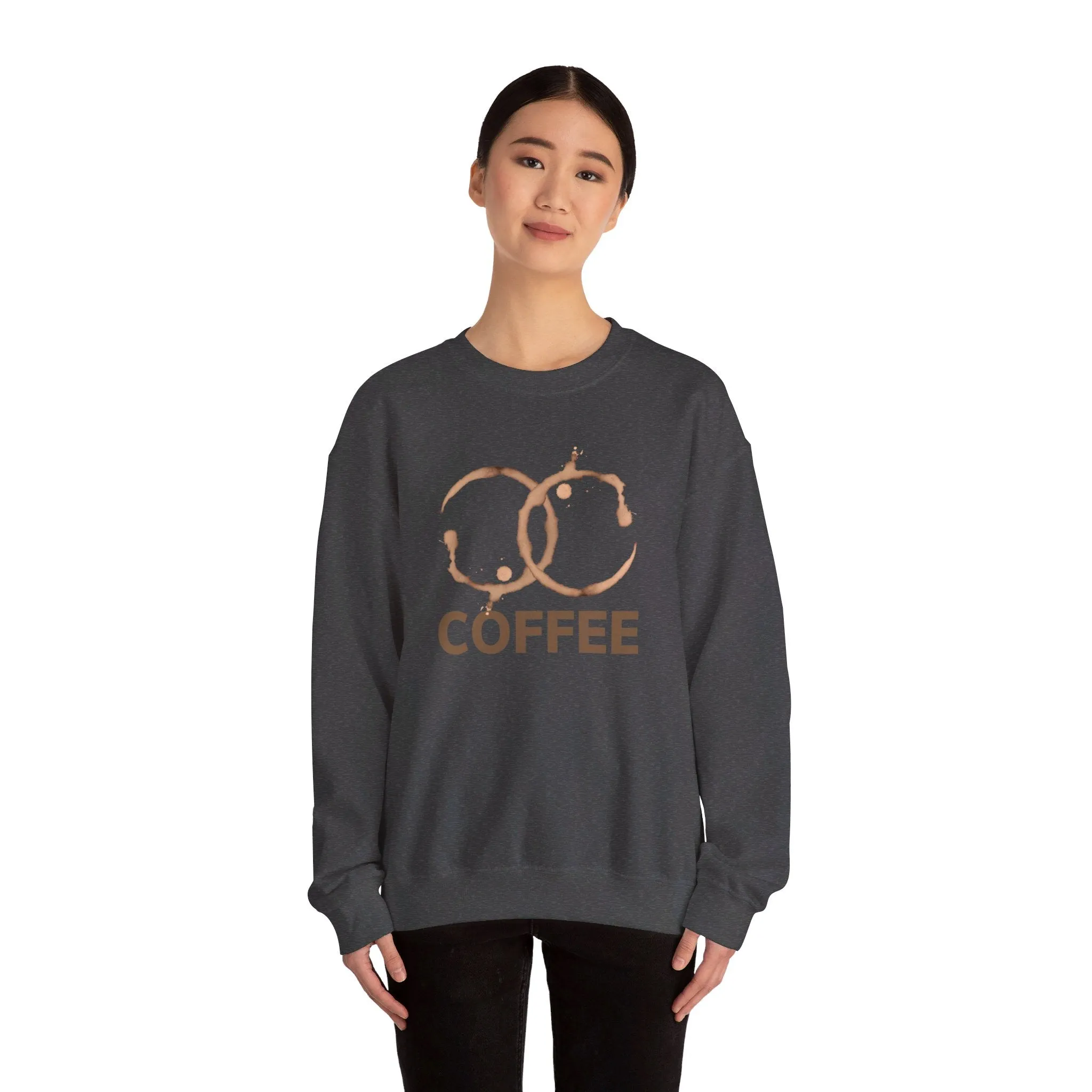 Coffee, Coffee lover Sweater, Cute Coffee Sweat Shirt, Unisex Heavy Blend Crewneck Sweatshirt