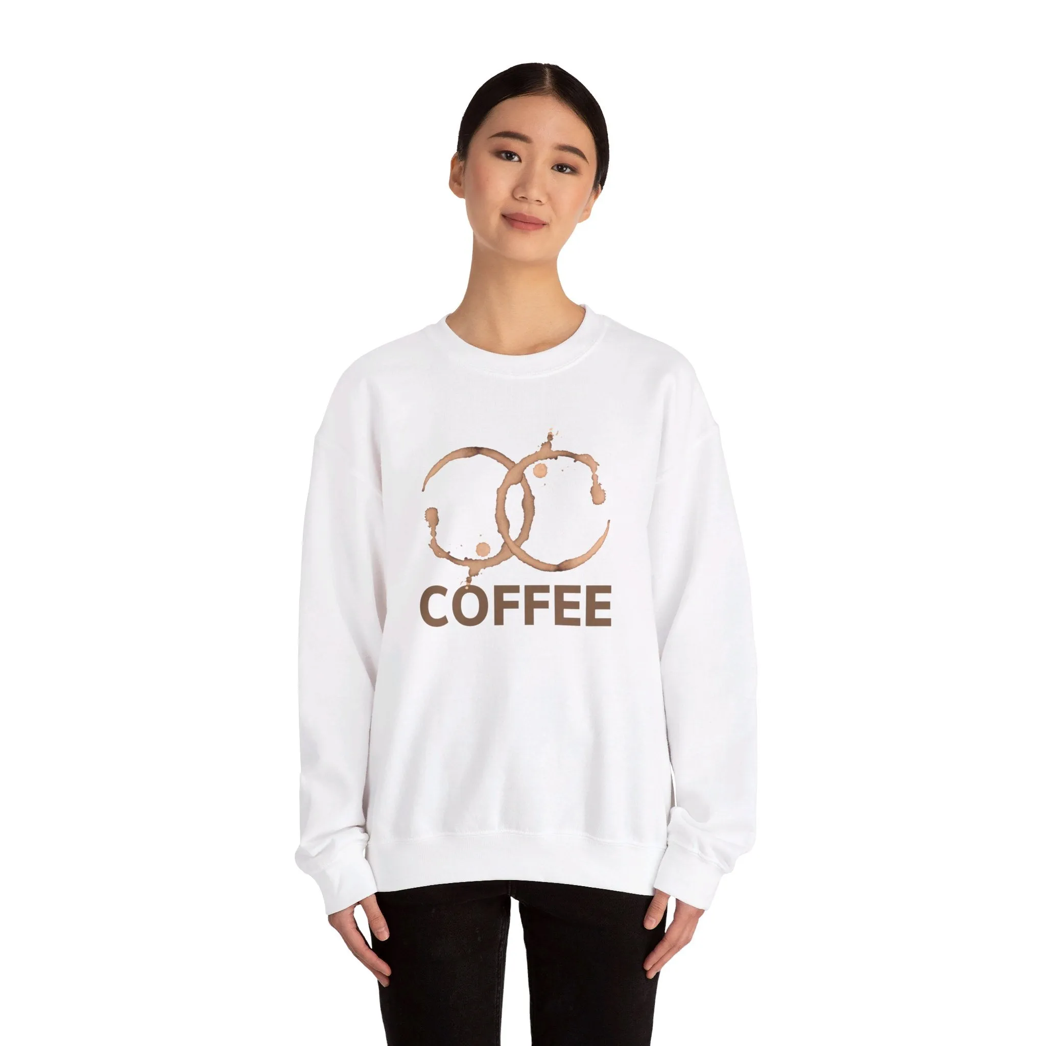 Coffee, Coffee lover Sweater, Cute Coffee Sweat Shirt, Unisex Heavy Blend Crewneck Sweatshirt