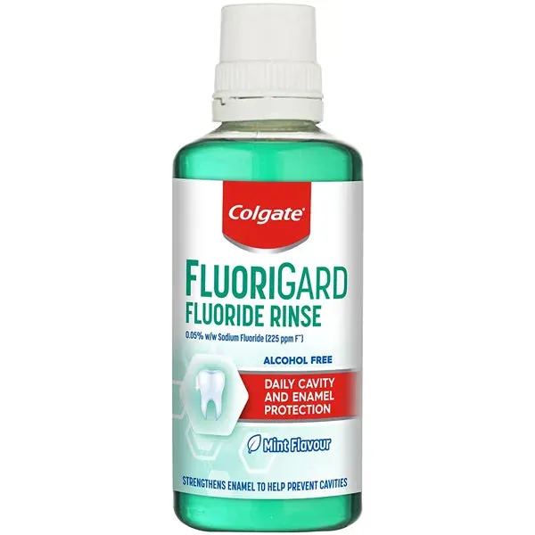 Colgate Fluorigard Fluoride Rinse (Alcohol Free) Mouthwash 400ml (N)