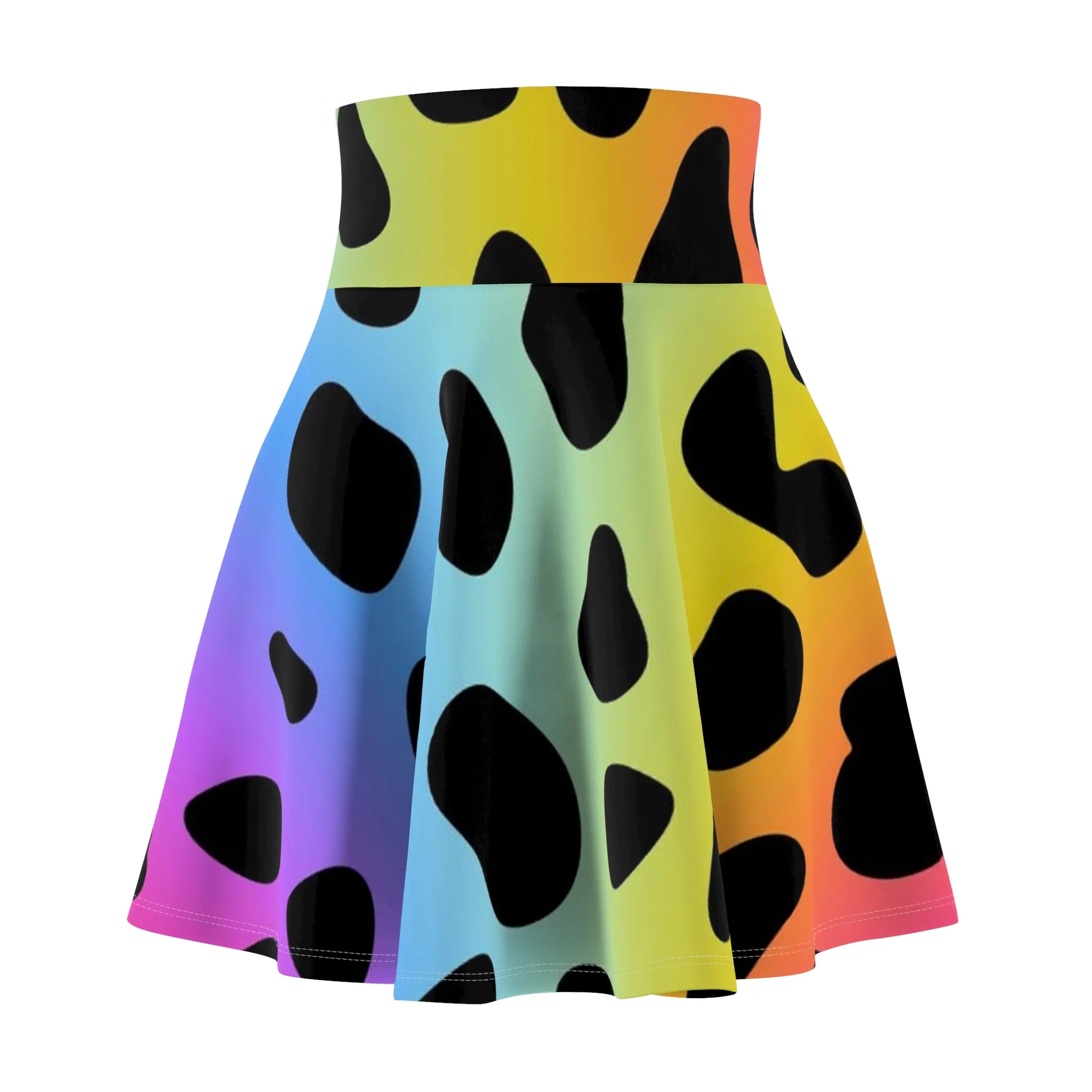 Colorful Jaguar - Inovax Woman's Skater Skirt