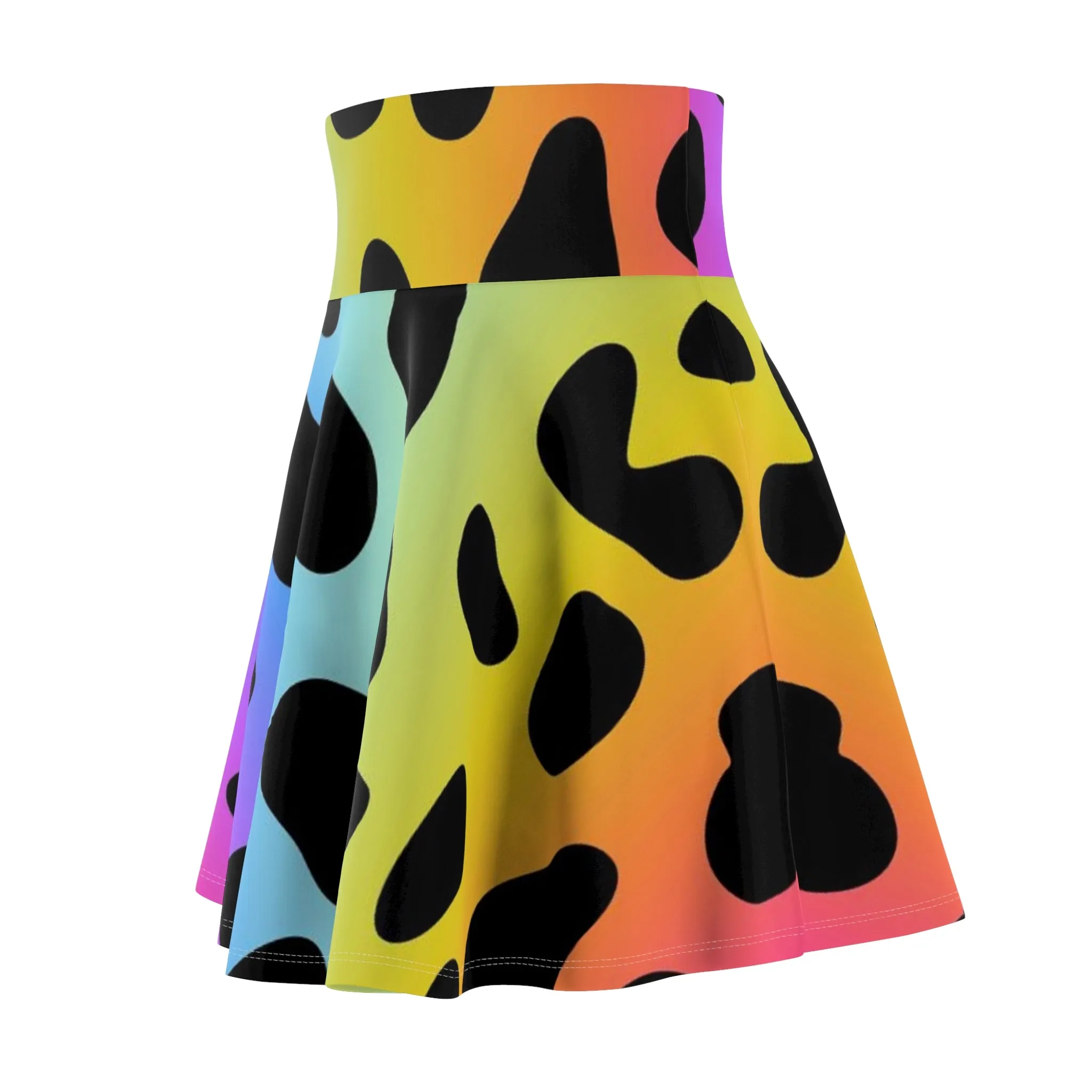 Colorful Jaguar - Inovax Woman's Skater Skirt