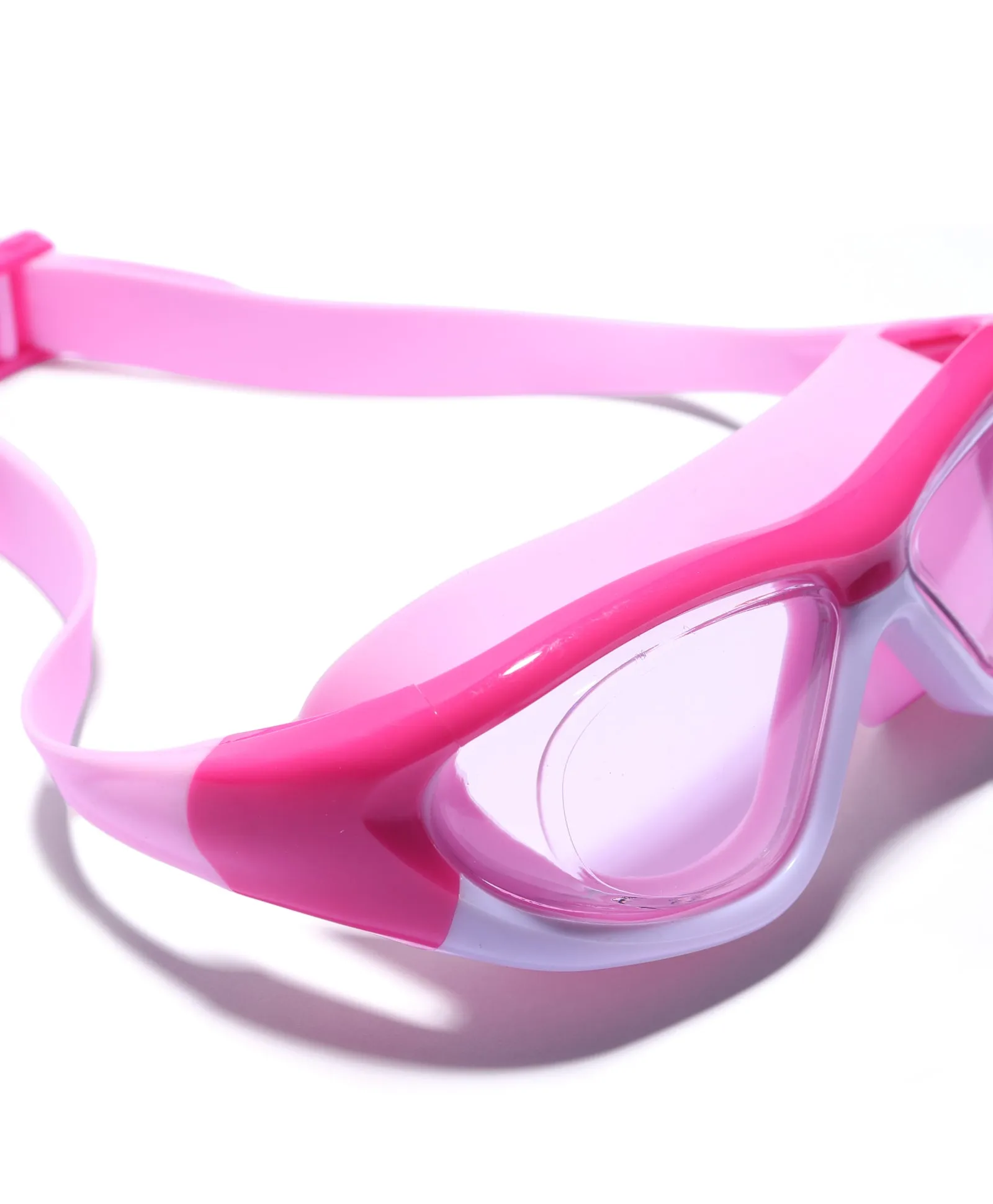 COLOUR SWIMMING GOGGLES WITH BUCKLE CLOSURE - PINK