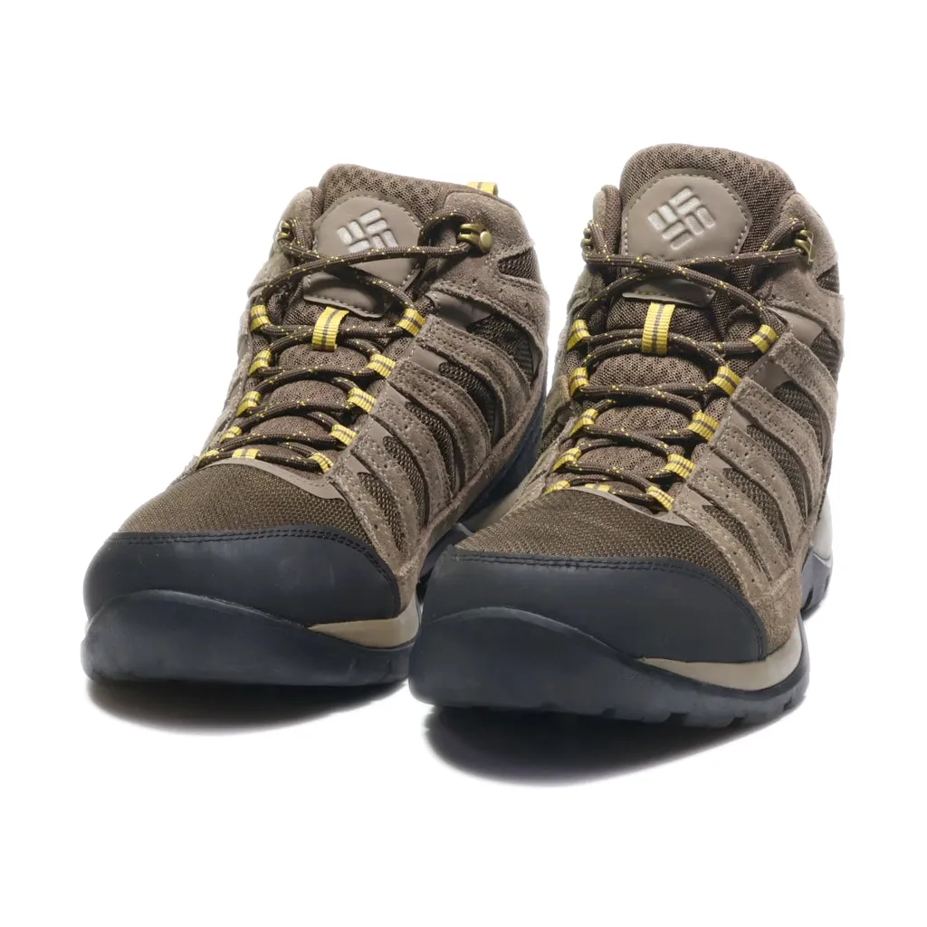 Columbia Hiking Boots Fabric Brown Colour For Men