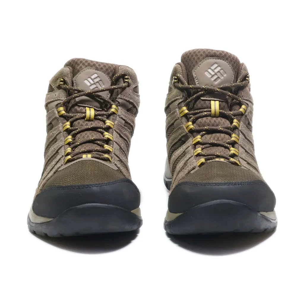 Columbia Hiking Boots Fabric Brown Colour For Men