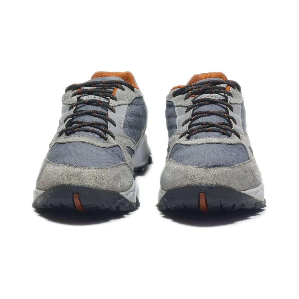 Columbia Hiking Boots Fabric Grey Colour For Men