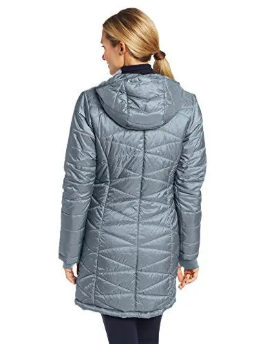 Columbia Women's Mighty Lite Hooded Jacket, Tradewinds Grey, Medium