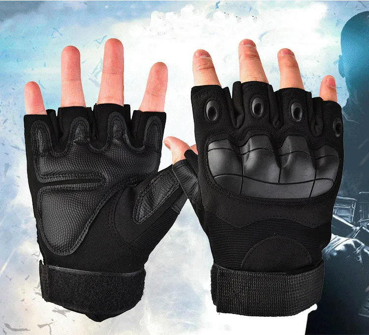 Combat Tactics Long-Finger And Half-Finger Gloves Outdoor Fighting Cycling Handguards Non-Slip Military Fans Protective Fighting Gloves