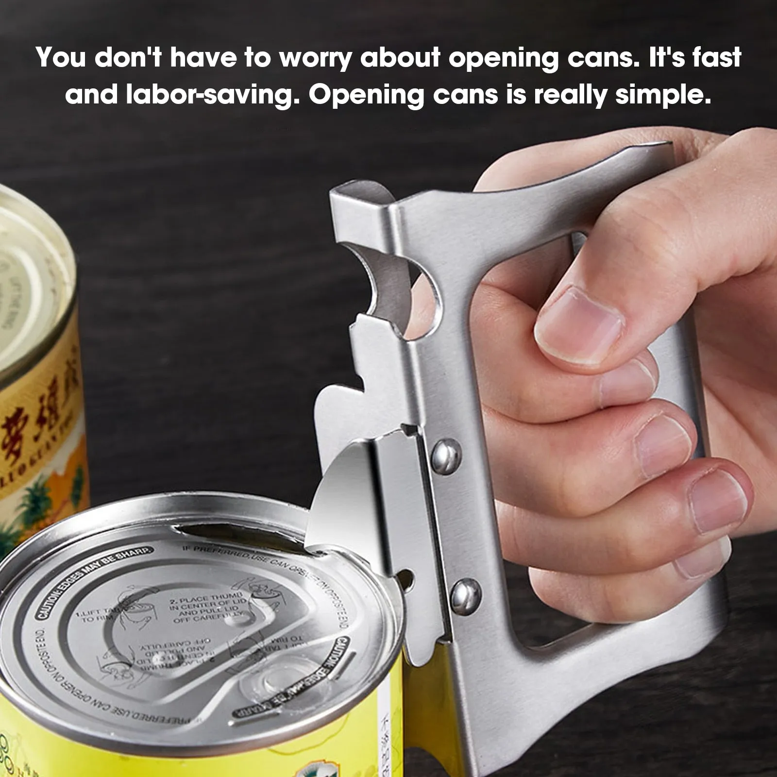 Commercial Can Opener Manual 2 in 1 Opener Portable Can Opener