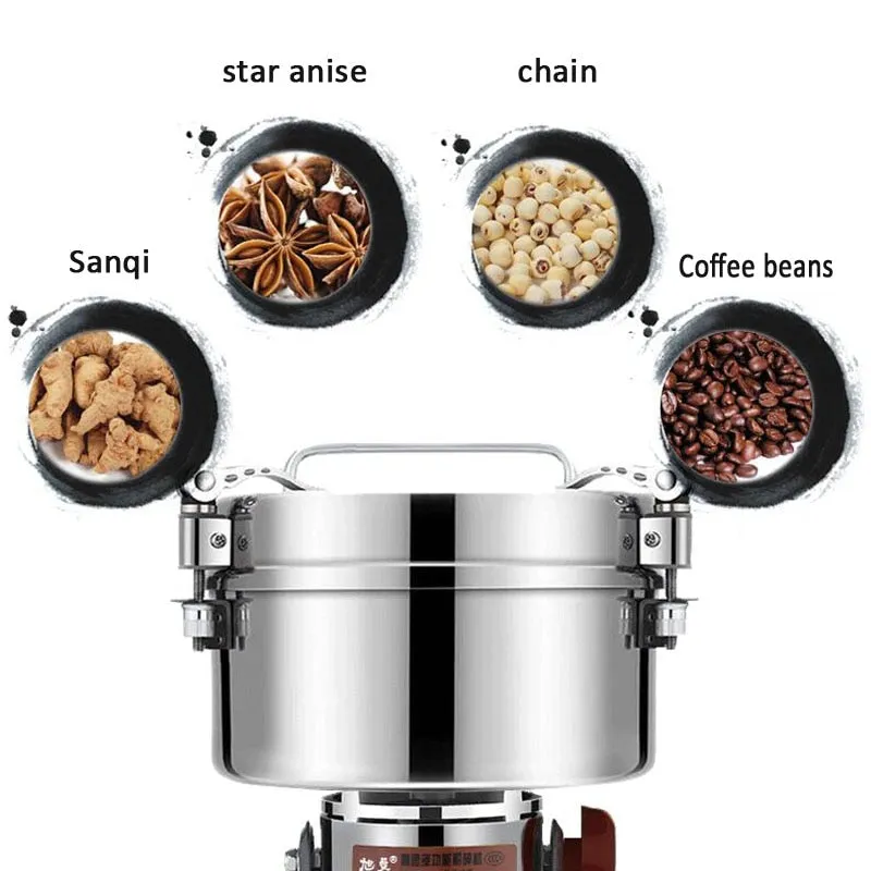 Commercial Stainless Steel Powder Grinder Spice Grinder Grain Crusher