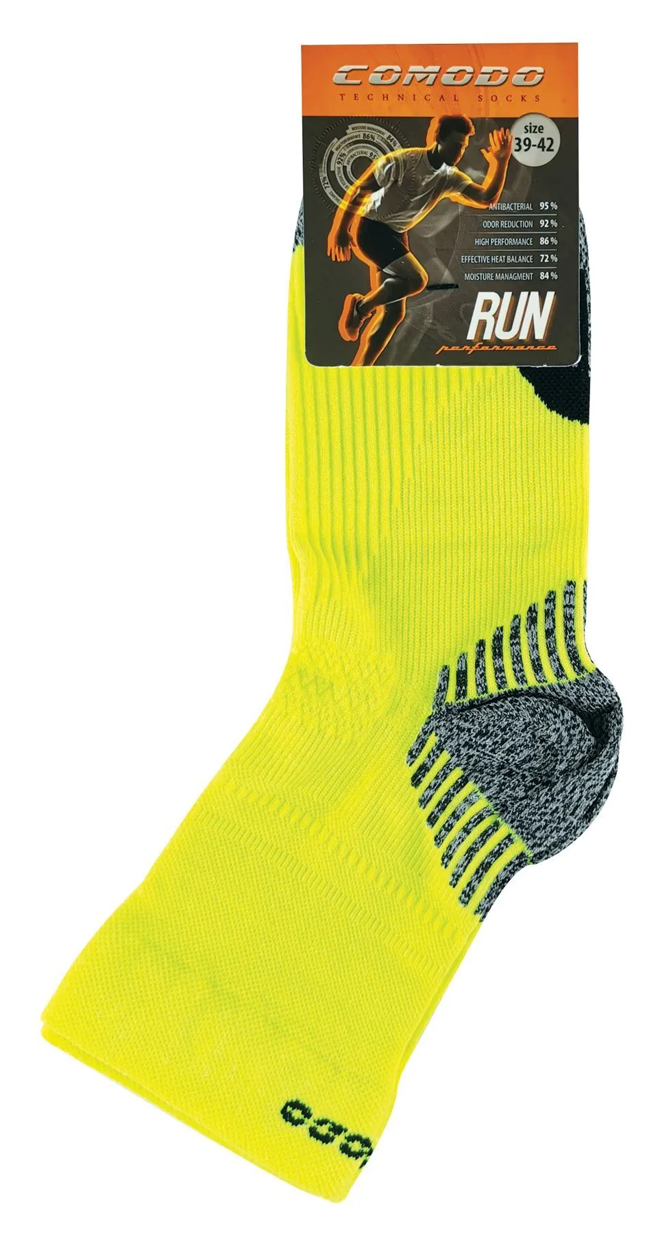 COMODO - Ankle Compression Socks (3-5.5 / Yellow Neon)