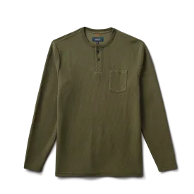 Companion Long Sleeve Thermal Henley - Military