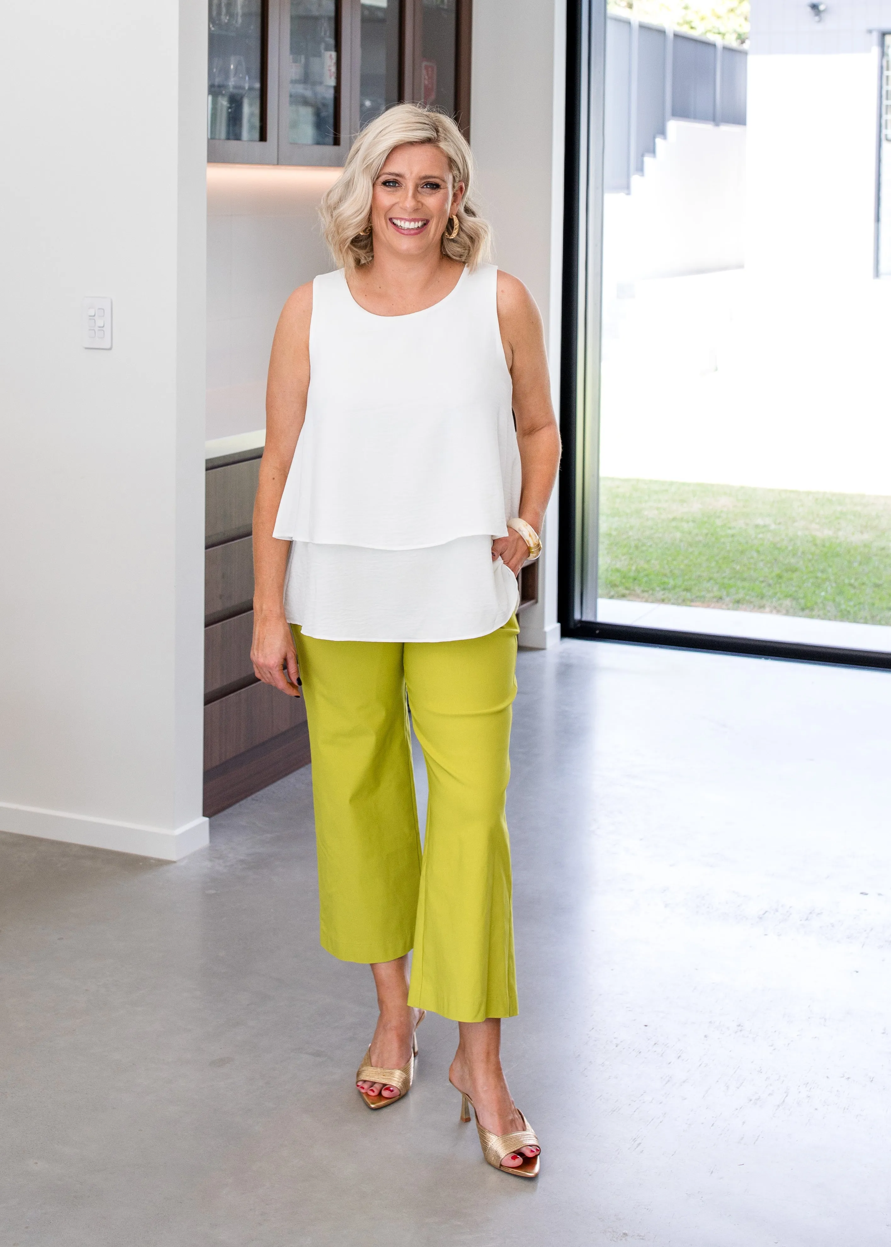 Concert bengaline culottes in Citrus