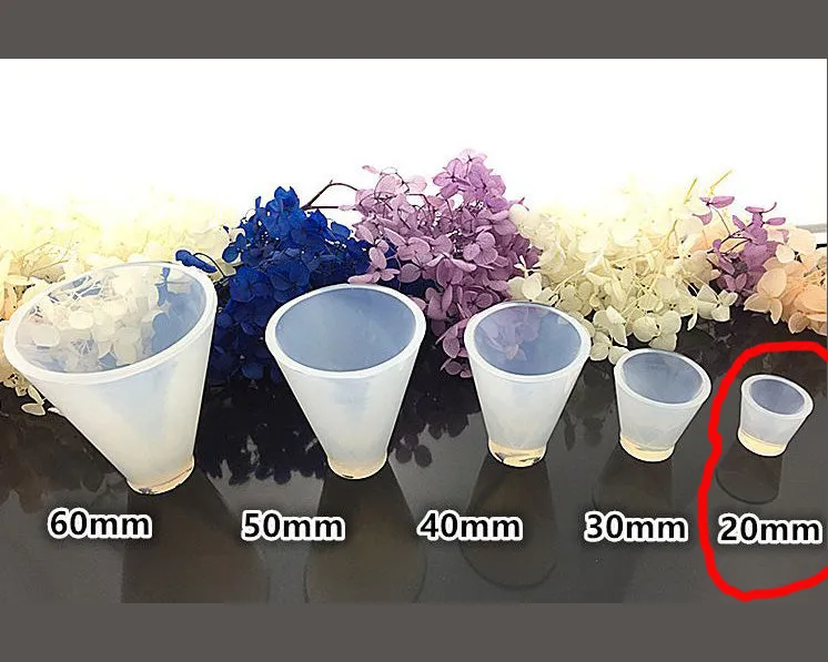 Cone Moulds Hexagonal Silicone Resin Moulds Super flexible, Super Transparent Clear, Moulds for Casting with Resin, Cement, Candle