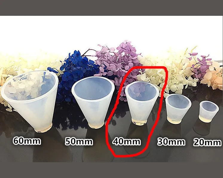 Cone Moulds Hexagonal Silicone Resin Moulds Super flexible, Super Transparent Clear, Moulds for Casting with Resin, Cement, Candle