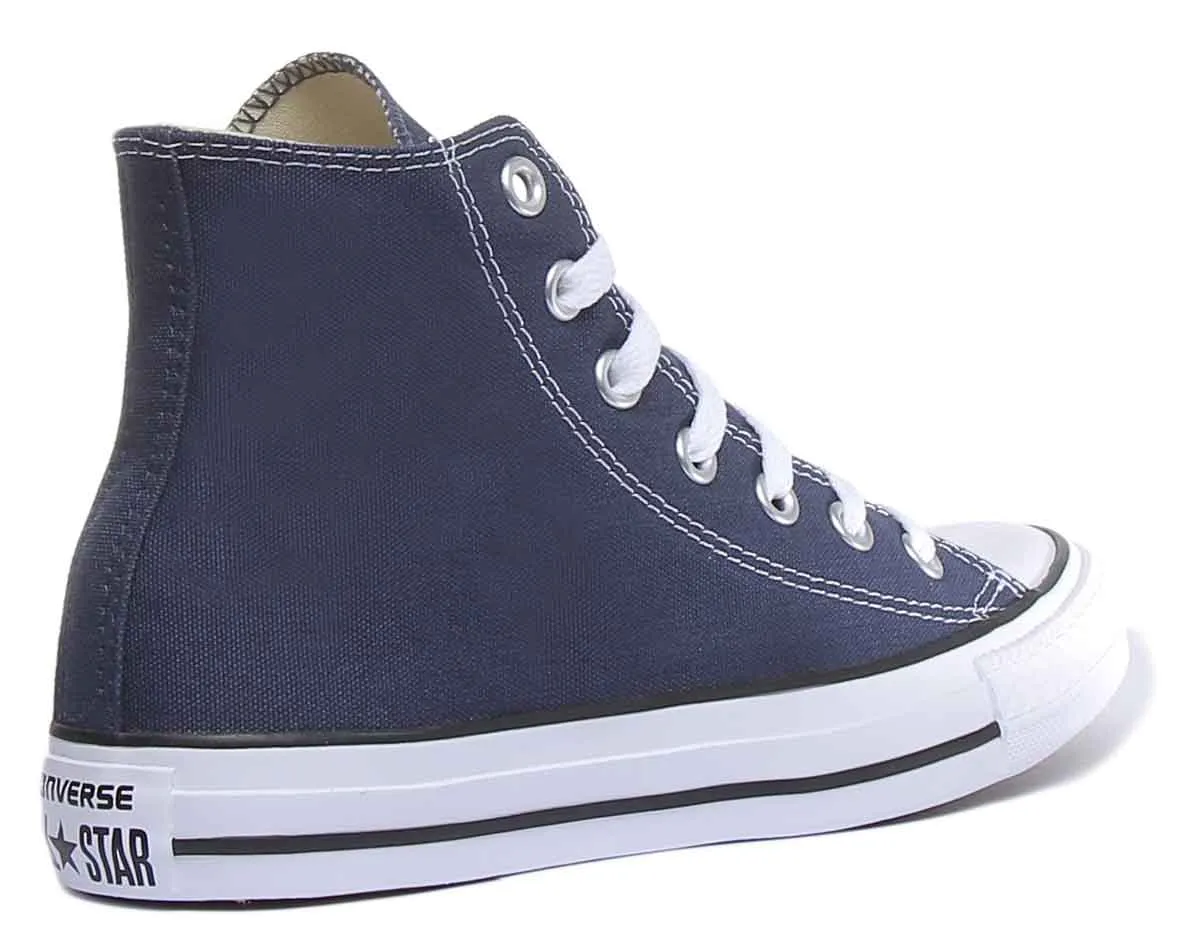 Converse All Star Hi Core Canvas Trainer In Navy White For Unisex